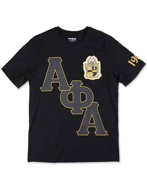 Alpha Phi Alpha Tshirt Black Etsy