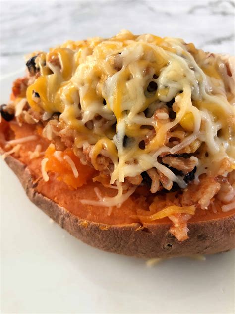 Easy Stuffed Sweet Potato Tex Mex Flavor With Leftovers Sula And Spice
