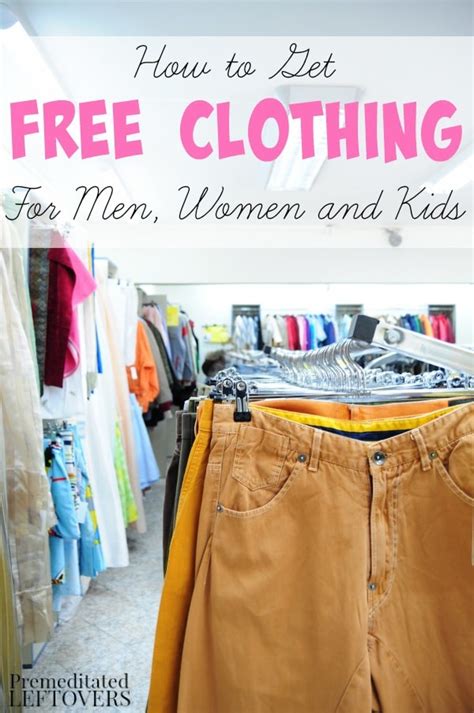 Check out our huge list of free clothes and score everything from t shirts to shoes. How to Find Free Clothing Assistance