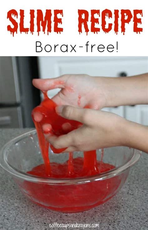 How To Make Slime Without Borax Coffee Cups And Crayons