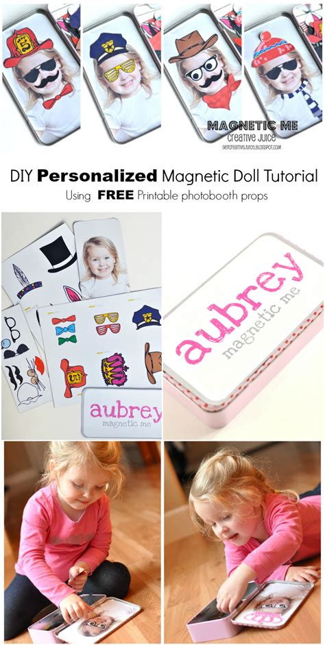 Tutorial Magnetic Doll Tutorial Using Free Photobooth Props