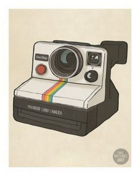 Polaroid Camera Illustration Print By Carlbatterbee On Etsy Camera