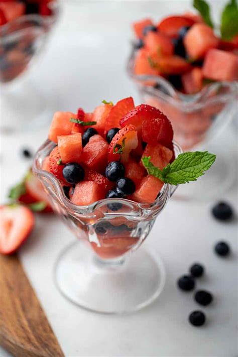 Fresh Summer Watermelon Berry Fruit Salad Lifestyle Of A Foodie