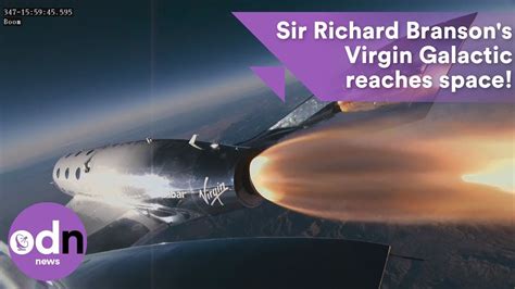 Sir Richard Bransons Virgin Galactic Reaches Space Youtube