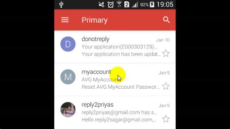 How To Mark The Mail As Unread In Gmail Android App Youtube