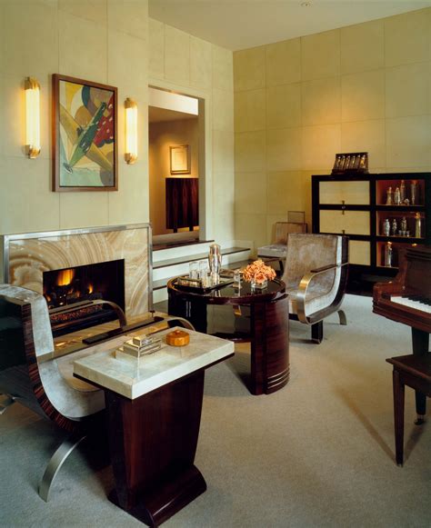 40 Creative Fireplace Designs Chairish Blog Art Deco Living Room