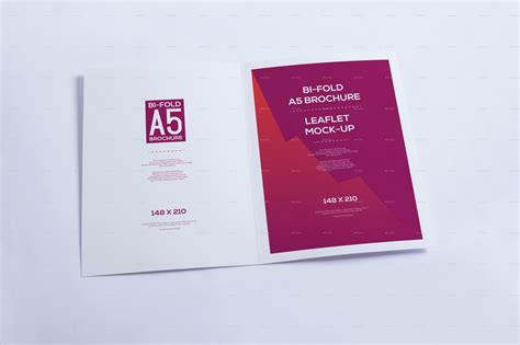 bi fold  brochure leaflet mock   xepeec graphicriver