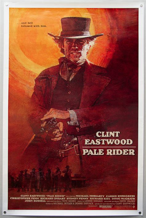 Pale rider is a 1985 american western film produced and directed by clint eastwood, who also stars in the lead role. Movie Poster Monday 5: PALE RIDER - Signalnoise