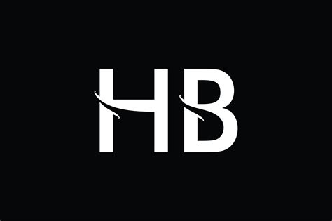 Hb Monogram Logo Design By Vectorseller