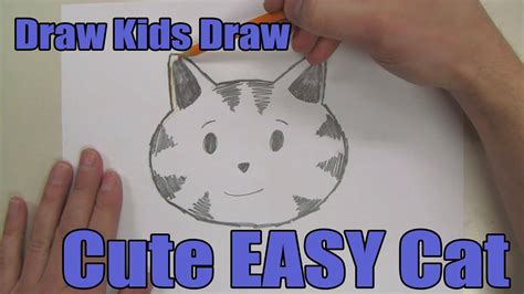 How To Draw Cute Easy Cat Head Youtube
