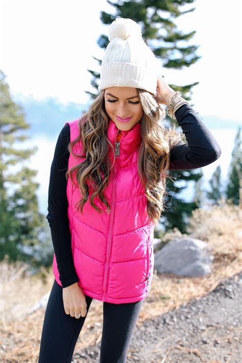 Hot Pink Puffer Vest Southern Curls And Pearls