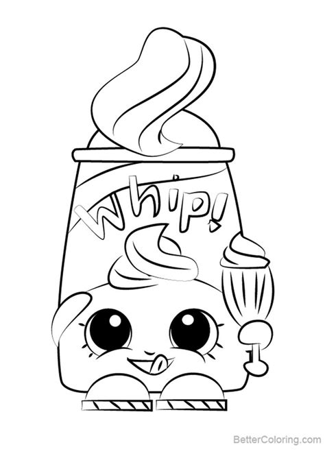 You can color them online too. Dollops from Shopkins Coloring Pages - Free Printable ...