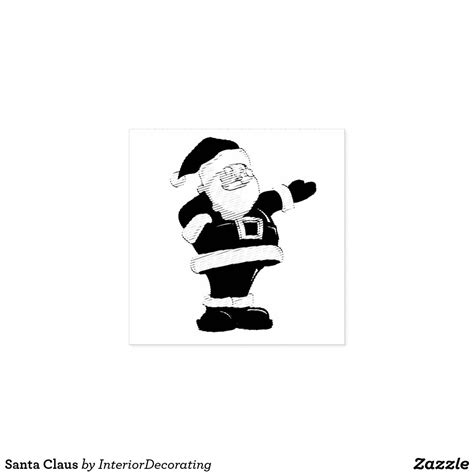 Santa Claus Rubber Stamp Zazzle Rubber Stamps Stamp Santa Claus
