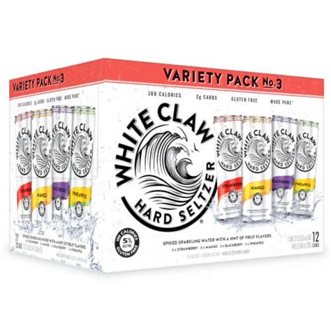 White Claw Hard Seltzer Variety Pack No 3 12 Cans 12 Fl Oz Frys