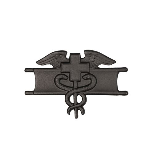 Us Army Expert Field Medical Sta Brite Black Metal Pin On Badge
