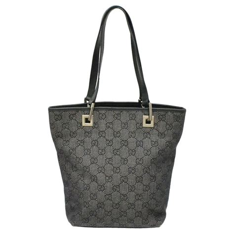 Gucci Sherry Line Gg Tote Bag Black Cloth Ref143374 Joli Closet