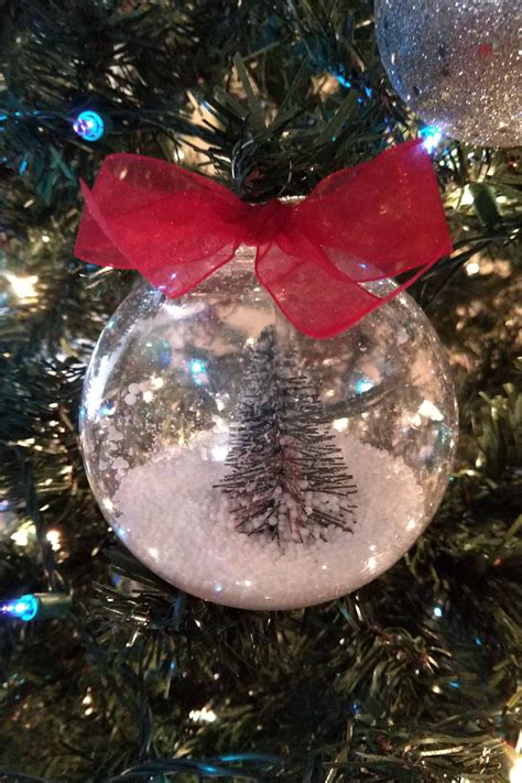 Dollar Tree Christmas Snow Globe Ornament Sunshine And Munchkins