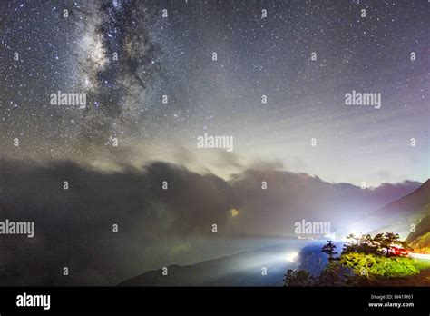 Milky Way In Hehuan Mountain Stock Photo Alamy