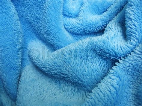 Blue towel terry cloth, Soft texture cloth | Stock Photo | Colourbox