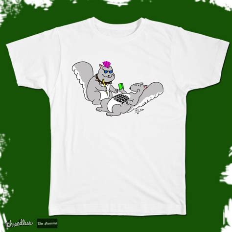 Squirrel With A Roadkill Tattoo On Threadless Squirrel Threadless