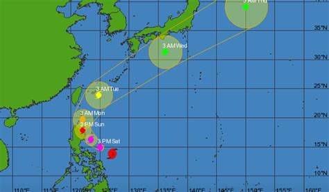 Super Typhoon Dodong Path And Track 2015 Philippines Cyclone May Make Landfall Daily Postal