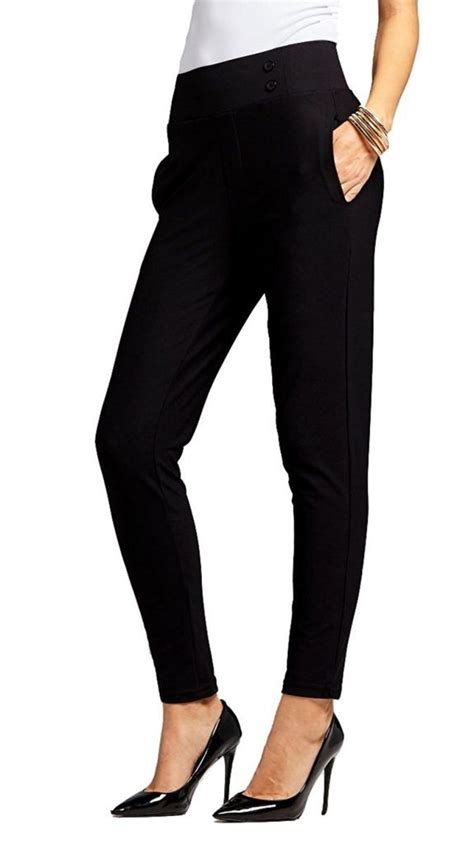 conceited premium women s stretch dress pants slim or bootcut all day comfort in solids and