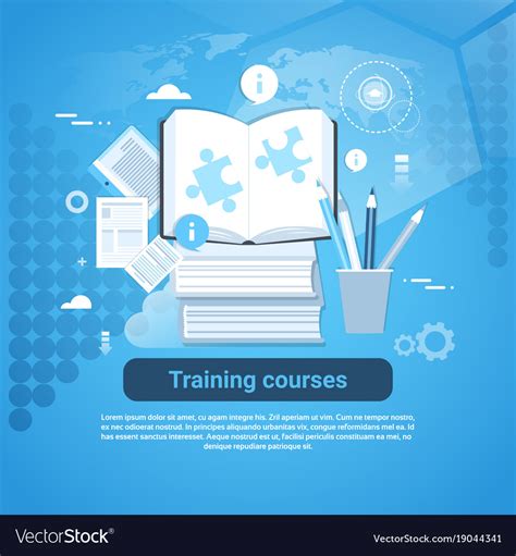 Training Courses Education Concept Web Banner With