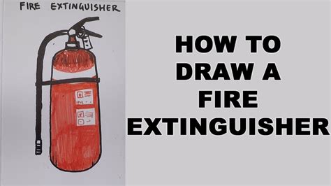 In this tutorial, i will show you how to draw a candle flame, a campfire on the log in the center, we draw a flame of fire. How to Draw a Fire Extinguisher - YouTube