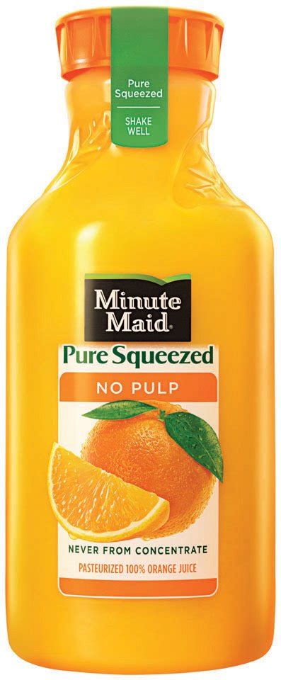 Try our pure orange juice with vitamin c at mcdonald's! Minute Maid Orange Juice Bottle
