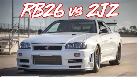 Rb26 Vs 2jz The Legendary Battle R34 Vs Tesla Bonus Turbo And Stance