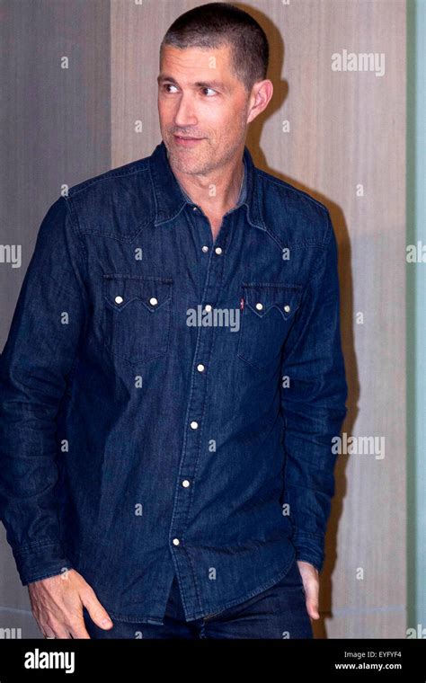Matthew Fox Attends The Extinction Photocall At Eurobuilding Hotel On