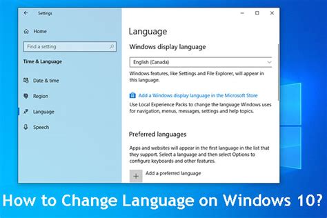 How Can You Change Language On Windows 10