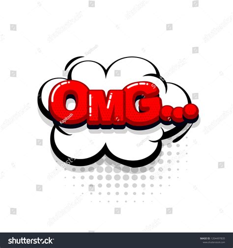 Omg Ouch Comic Text Collection Sound Stock Vector Royalty Free