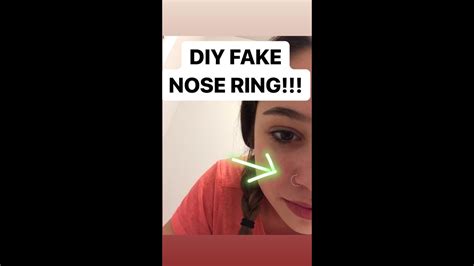 Diy Fake Nose Ring Youtube
