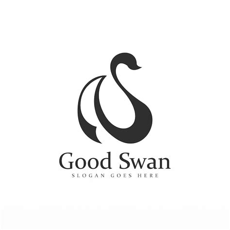 Premium Vector Swan Logo Design Template Swan Logo Concept