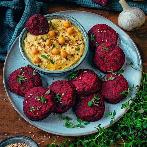 The Best Vegan Recipes On Instagram BAKED BEETROOT FALAFELS This