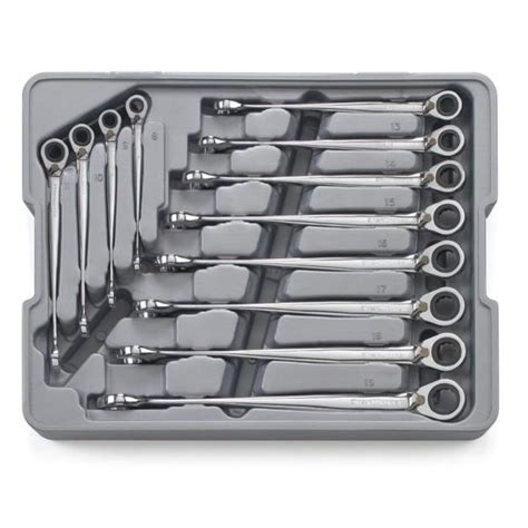 Gearwrench Metric 72 Tooth Indexing Combination Ratcheting Wrench Tool Set 12 Piece 85488