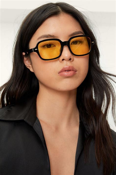 Yellow Tinted Lens Sunglasses Nasty Gal