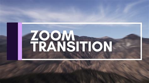 After Effects Tutorial | Zoom Transition - YouTube