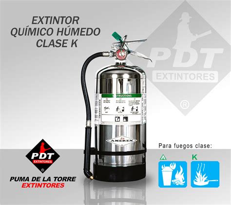 Extintor Químico Húmedo Clase K Extintores Pdt