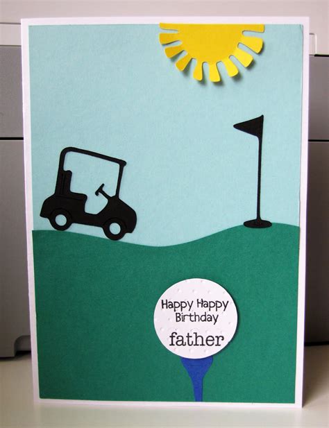 Happy birthday cake for dad. Jen's Happy Place: Golfer's Birthday Card for my Dad