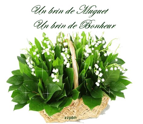 Bon 1er mai et avec ces clochettes, vous aurez du bonheur toute l'année! Brin de muguet porte bonheur gif 1 » GIF Images Download
