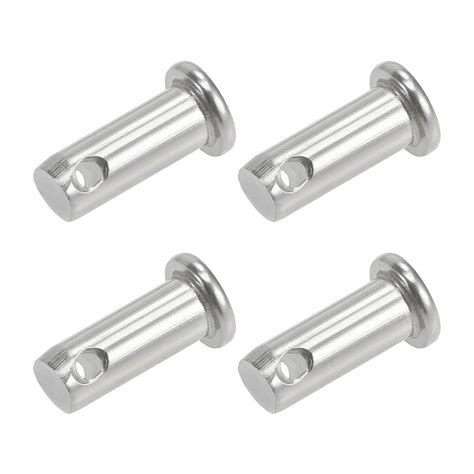 Single Hole Clevis Pins 8mm X 20mm Flat Head 304 Stainless Steel Link