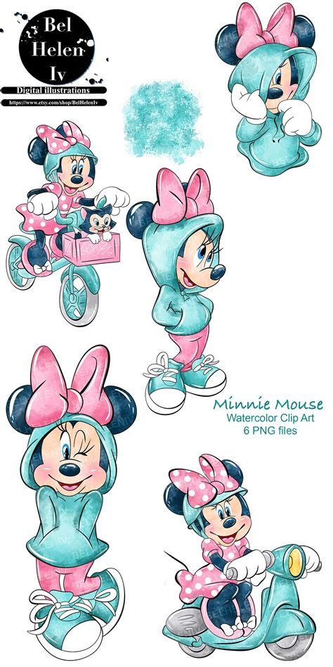 Mickey Mouse Png Cute Disney Wallpaper Watercolor Clipart Print And