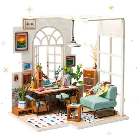 Diy handcraft miniature project kit wooden puzzle dollhouse my provence lavender villa mini furniture decoration. ROBOTIME DIY Miniature Dollhouse Kits #ROBOTIME | Wooden ...