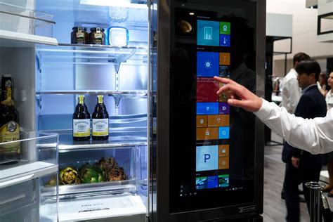 Heres A Look At The Lg Smart Instaview Refrigerator With Windows 10