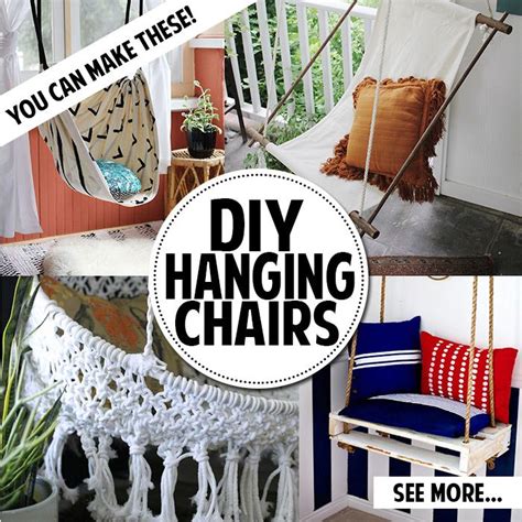 You Can Make A Hanging Chair Lots Of Different Ideas And Tutorials To