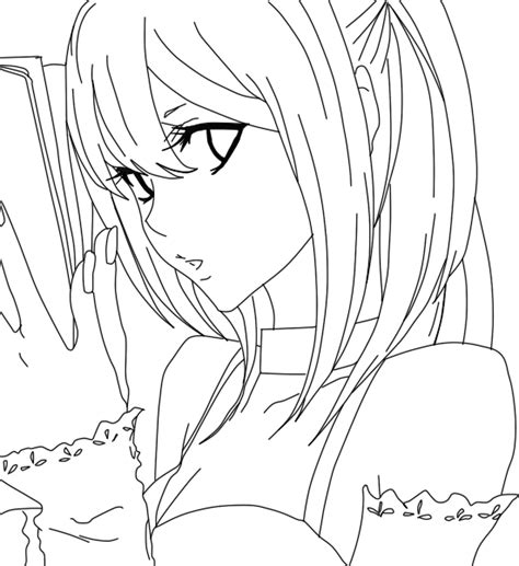 anime lineart png - Death Anime Coloring Page, Printable Death Anime
