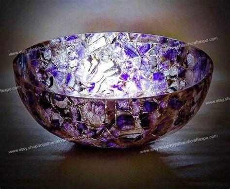 Amethyst Geode Sink Amethyst Geode Wash Basin Home Décor Etsy