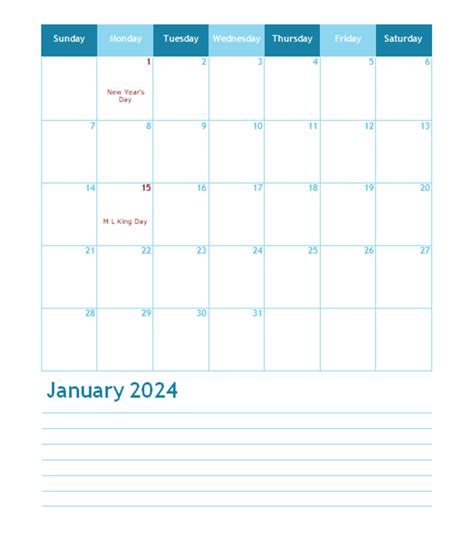 Free 2024 Monthly Calendar Templates Calendarlabs